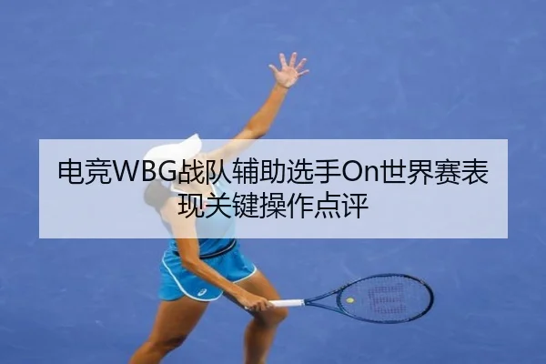电竞WBG战队辅助选手On世界赛表现关键操作点评